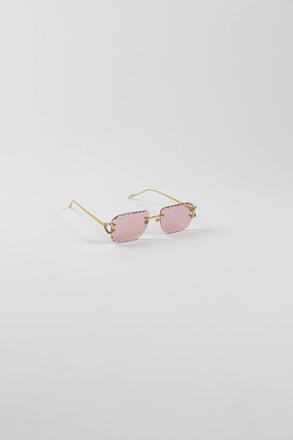 SIGNATURE C DE CARTIER SUNGLASSES / Pink-Gold
