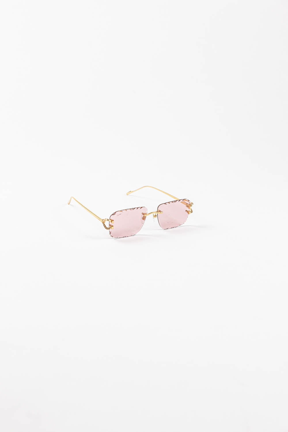 SIGNATURE C DE CARTIER SUNGLASSES / Pink-Gold