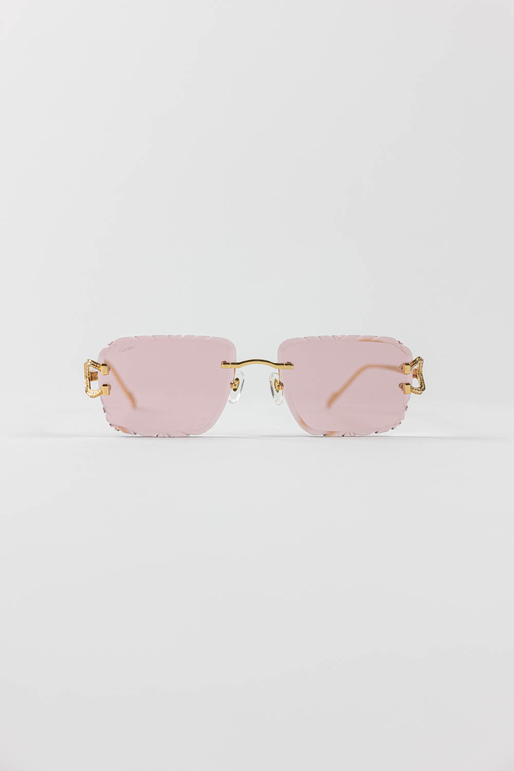 SIGNATURE C DE CARTIER SUNGLASSES / Pink-Gold