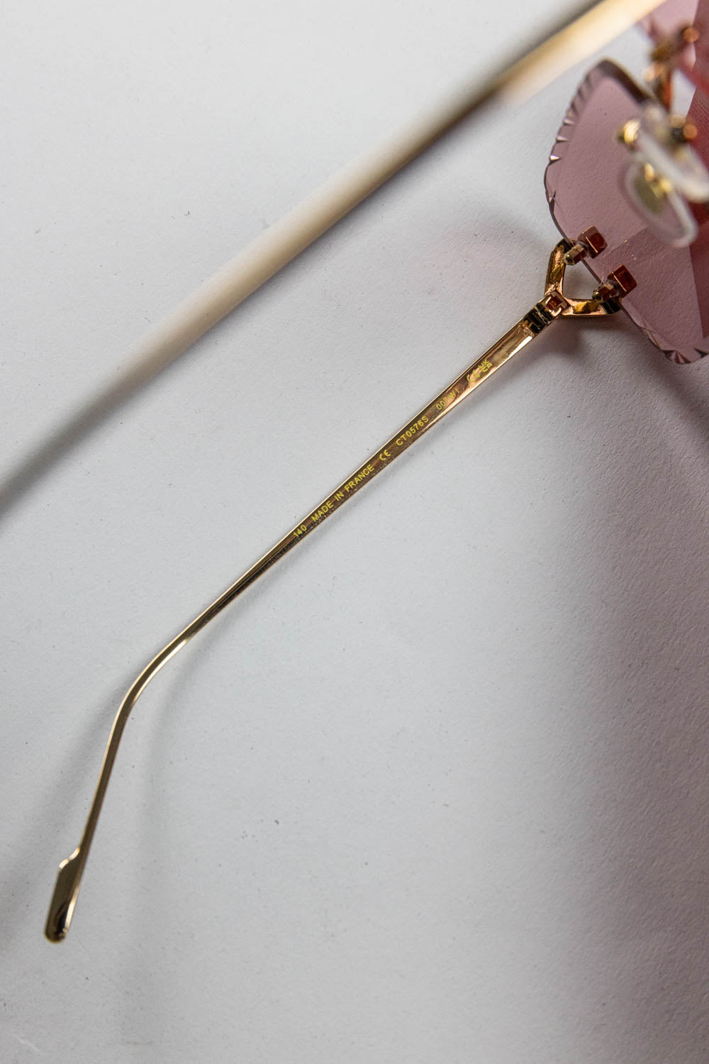 SIGNATURE C DE CARTIER SUNGLASSES / Pink-Gold