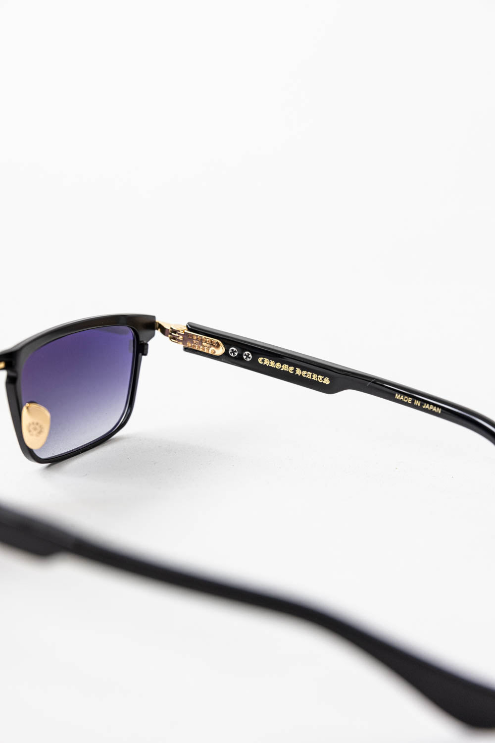 Chrome Hearts Cross Gold Sunglasses Noir