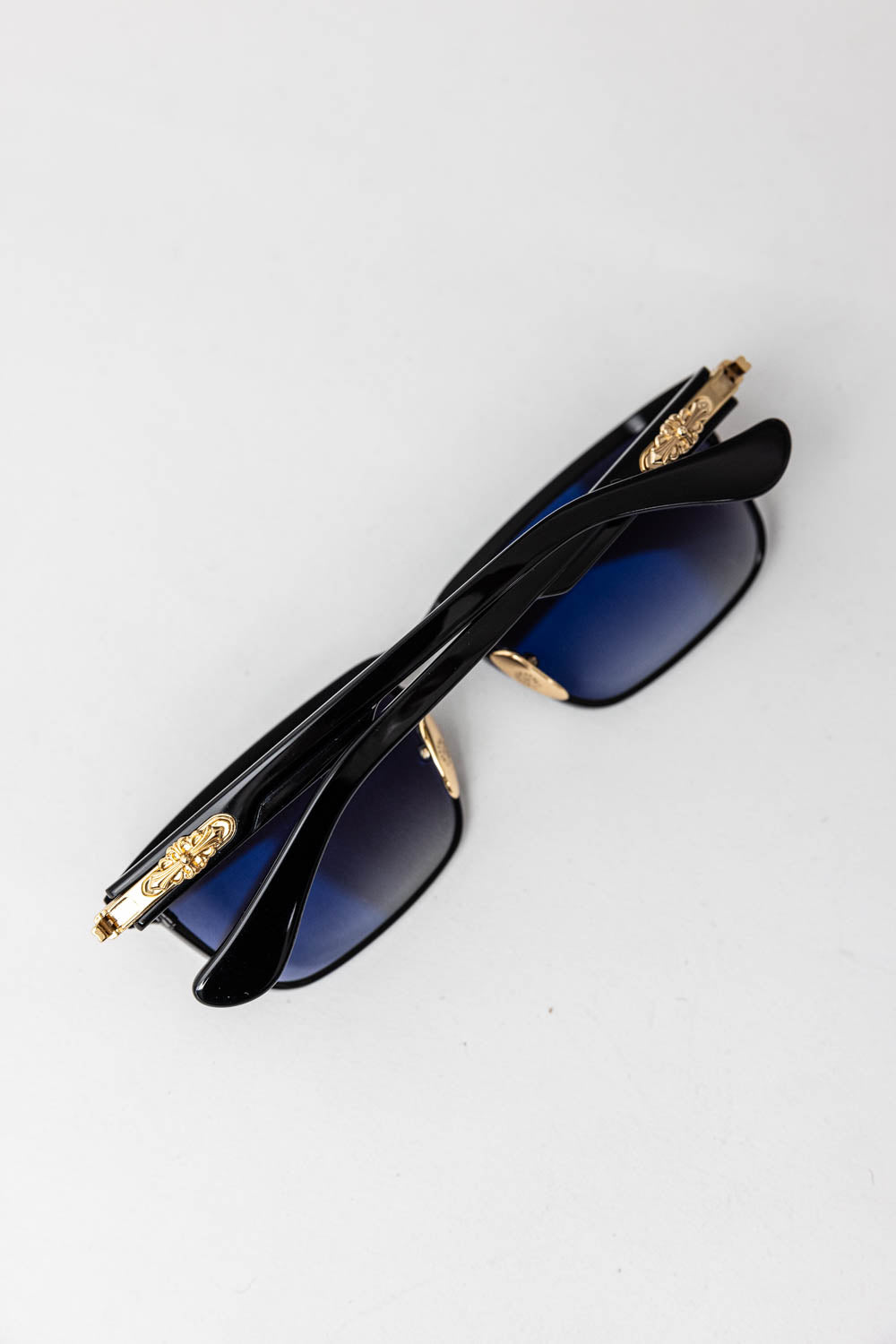 Chrome Hearts Cross Gold Sunglasses Noir