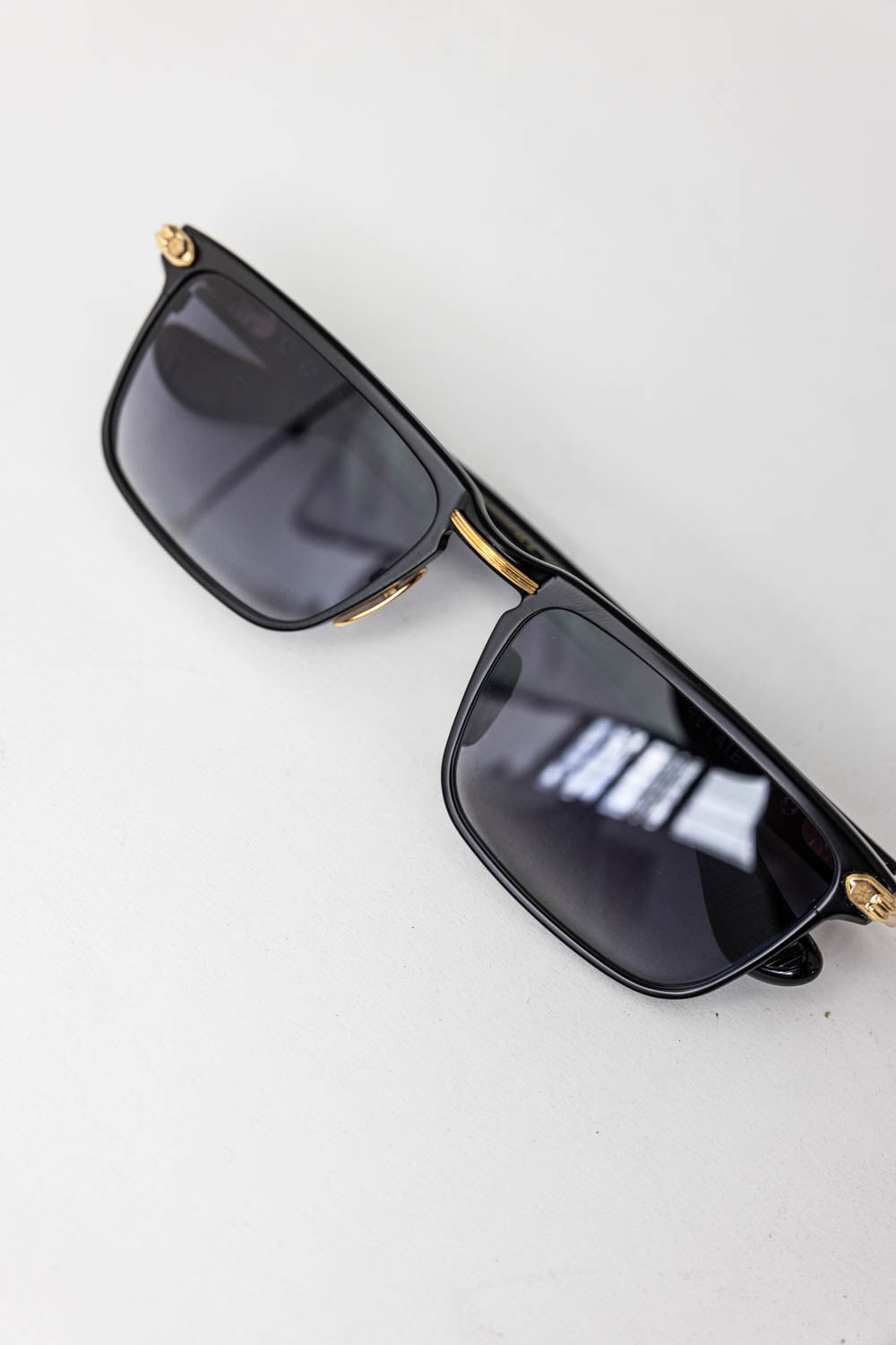 Chrome Hearts Cross Gold Sunglasses Noir
