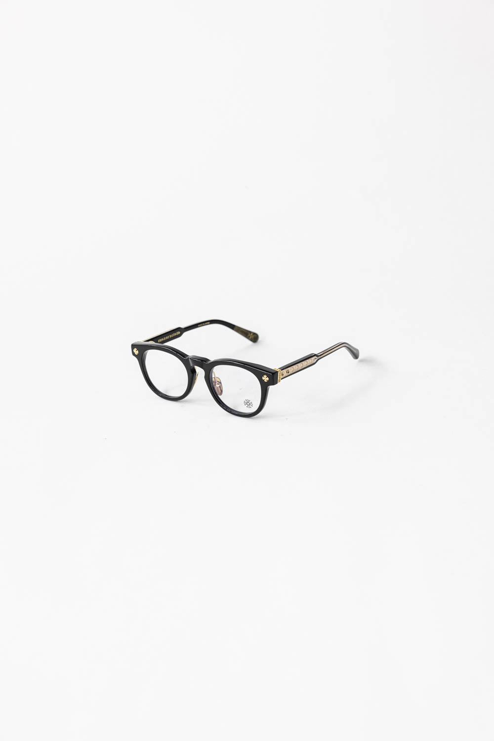 Chrome Hearts Glasses Cross Dagger Gold Black