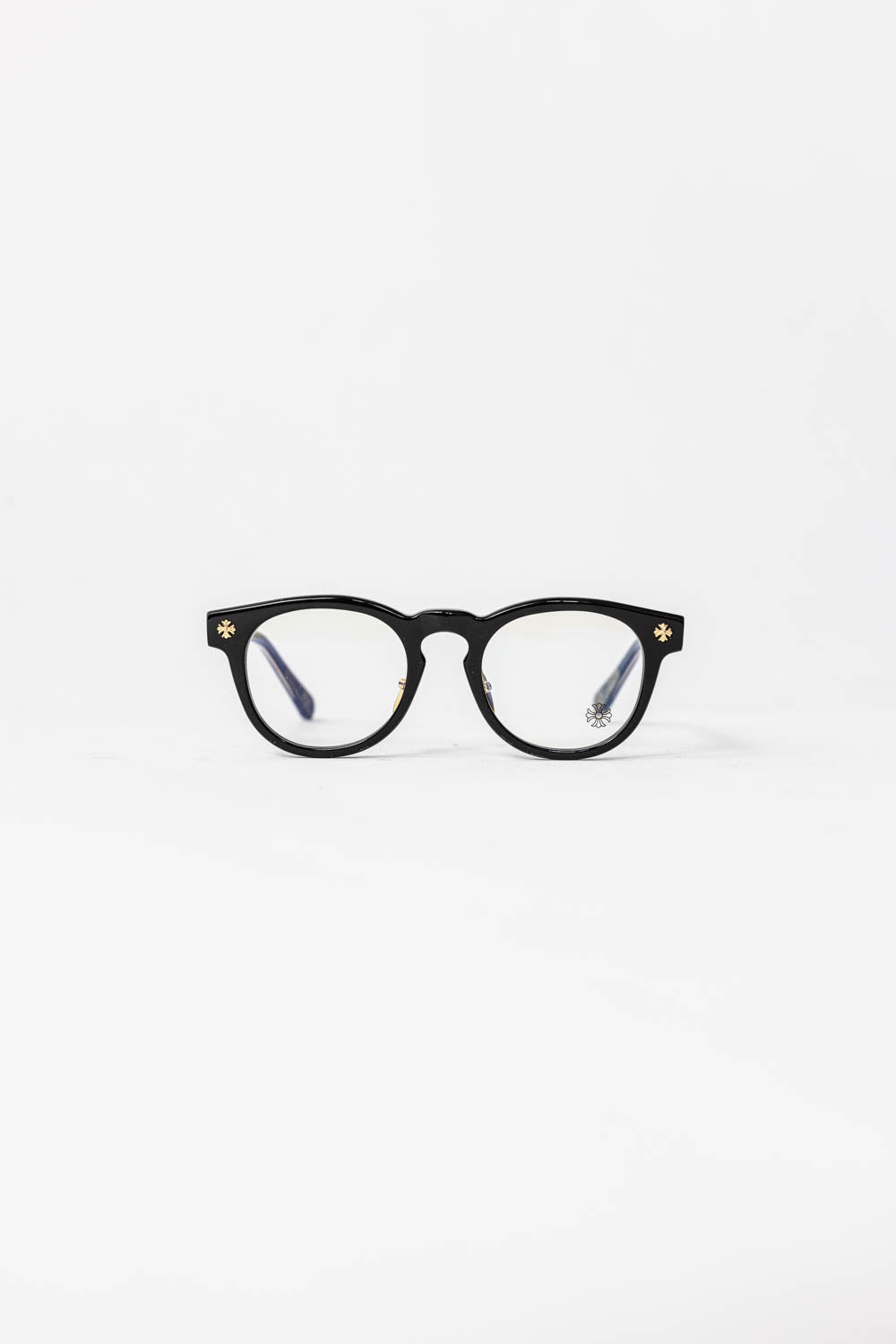 Chrome Hearts Glasses Cross Dagger Gold Black