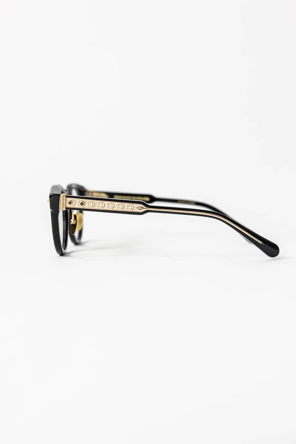 Chrome Hearts Glasses Cross Dagger Gold Black