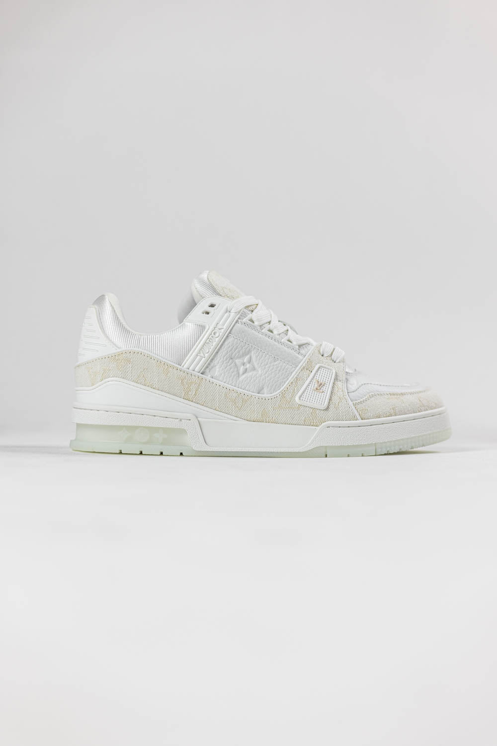Louis Vuitton LV Trainer Beige Monogram Demin