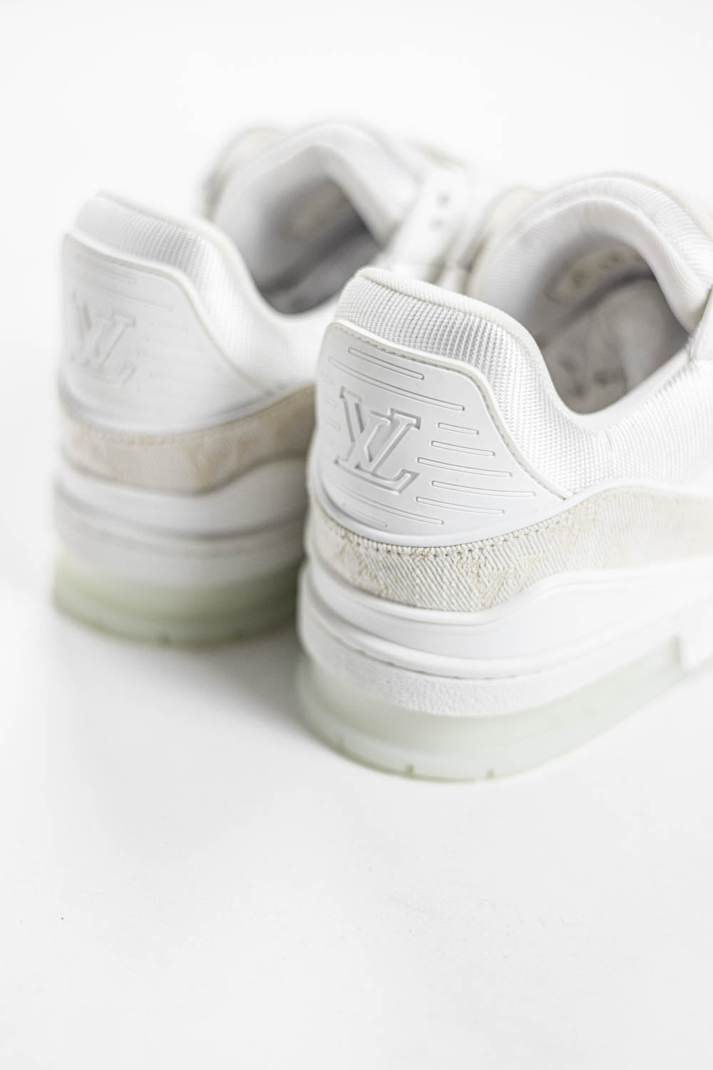 Louis Vuitton LV Trainer Beige Monogram Demin