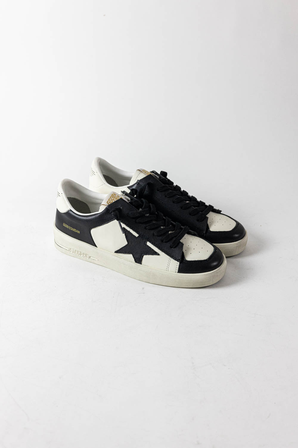 Golden Goose Stardan for men in white and black leather