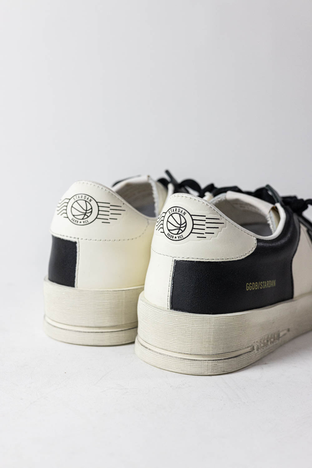 Golden Goose Stardan for men in white and black leather
