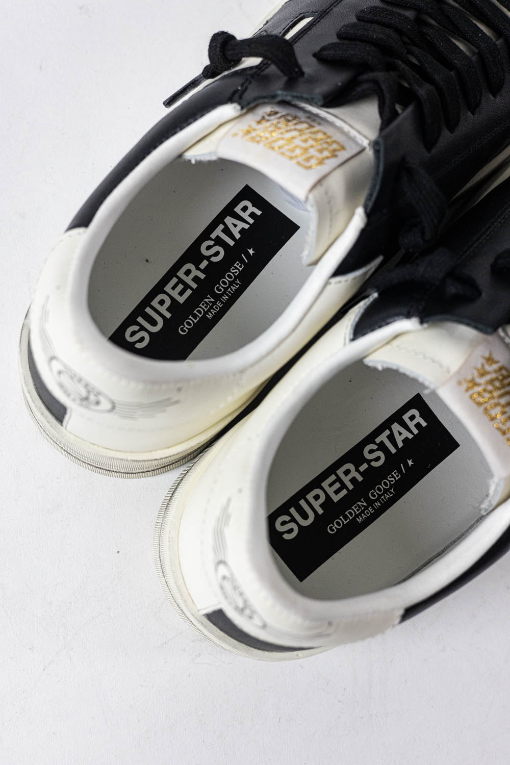 Golden Goose Stardan for men in white and black leather
