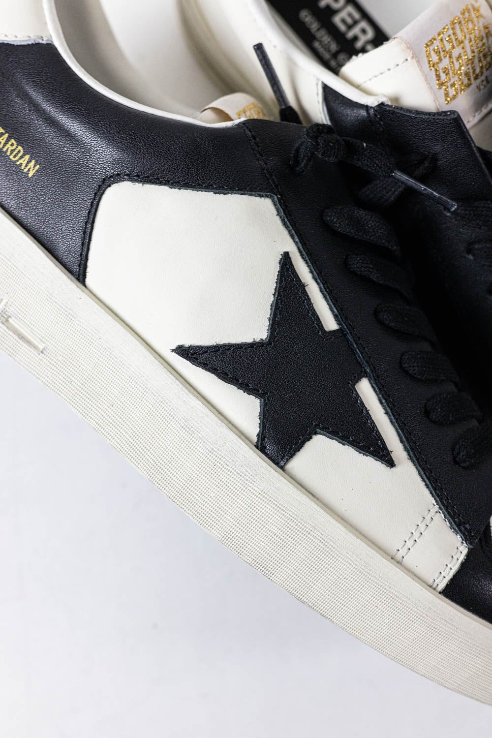 Golden Goose Stardan for men in white and black leather