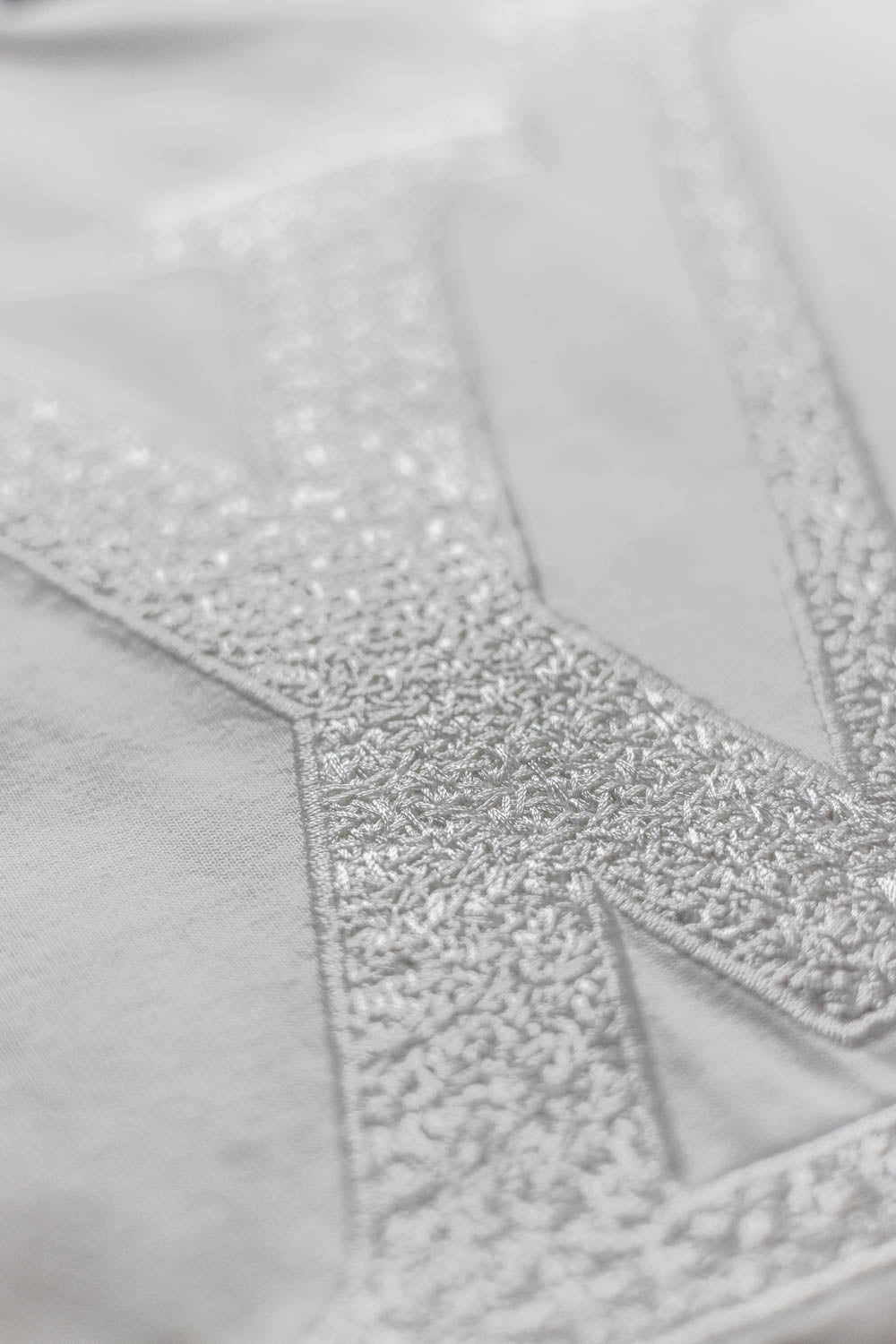 Louis Vuitton LV Logo Embroidered T-Shirt White