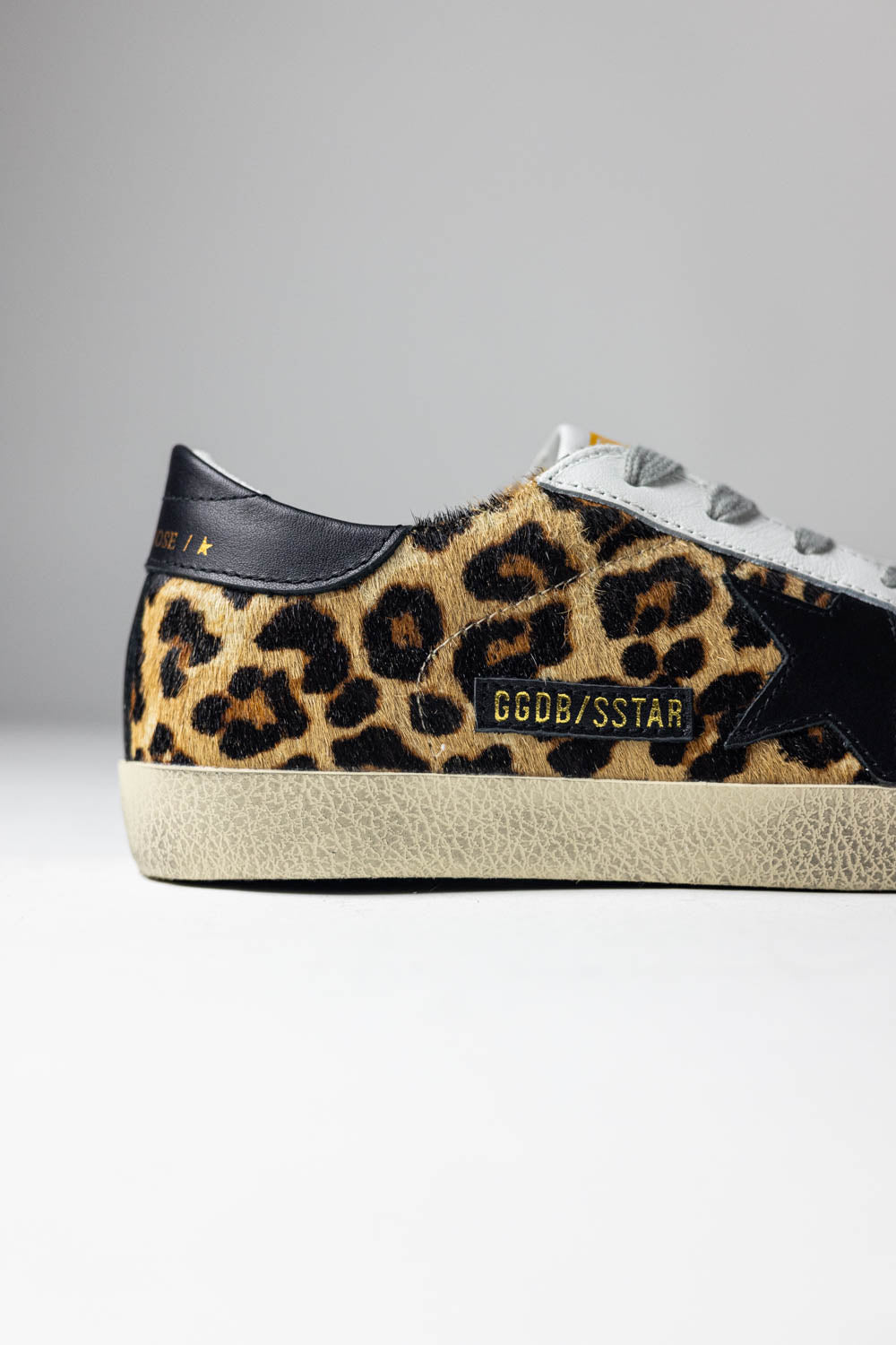 Golden Goose Super-Star in leopard-print leather