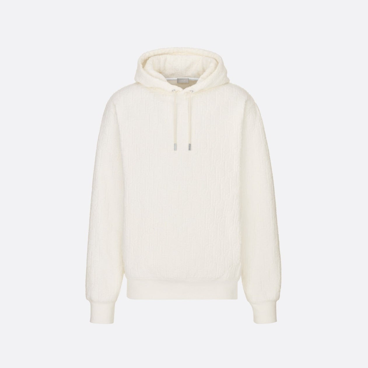 Dior Dior Oblique Hooded Sweatshirt Relaxed Fit White Cream