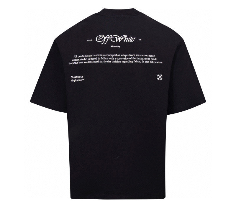 OFF-WHITE Scrip Mary Skate T-Shirt Black