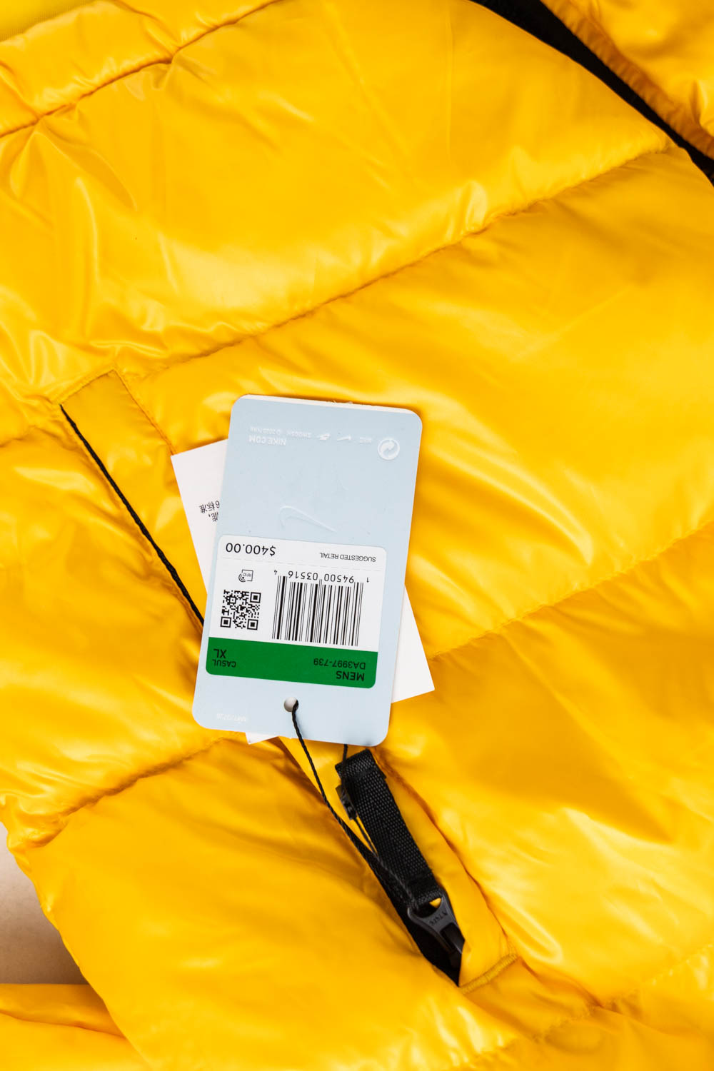 Nike x Drake NOCTA Puffer Jacket Yellow