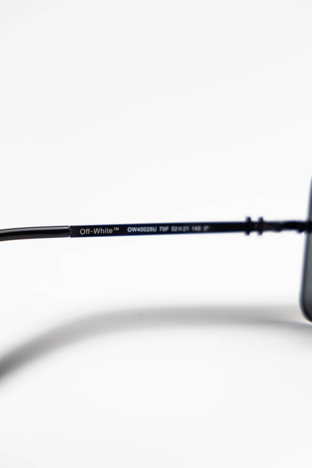 Off-White Cady cut-out rectangular-frame sunglasses Black / Black