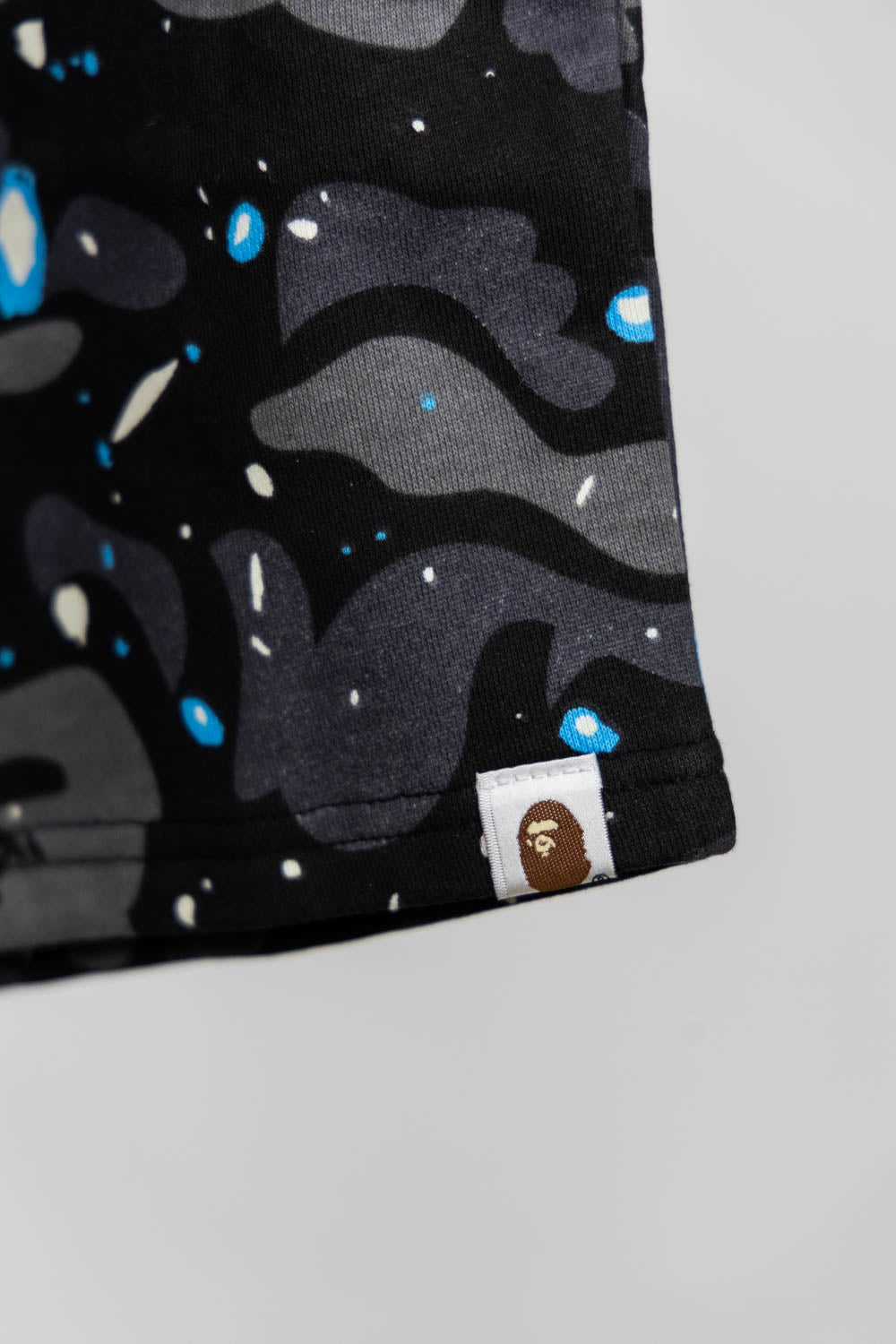 BAPE Space Camo Shark Sweat Shorts
