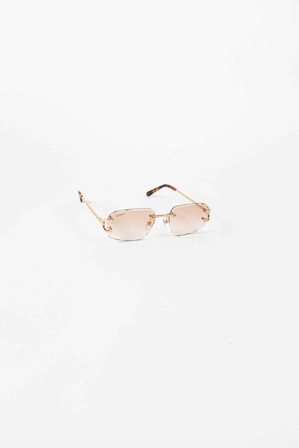 SIGNATURE C DE CARTIER SUNGLASSES / Havanna Cream - Gold