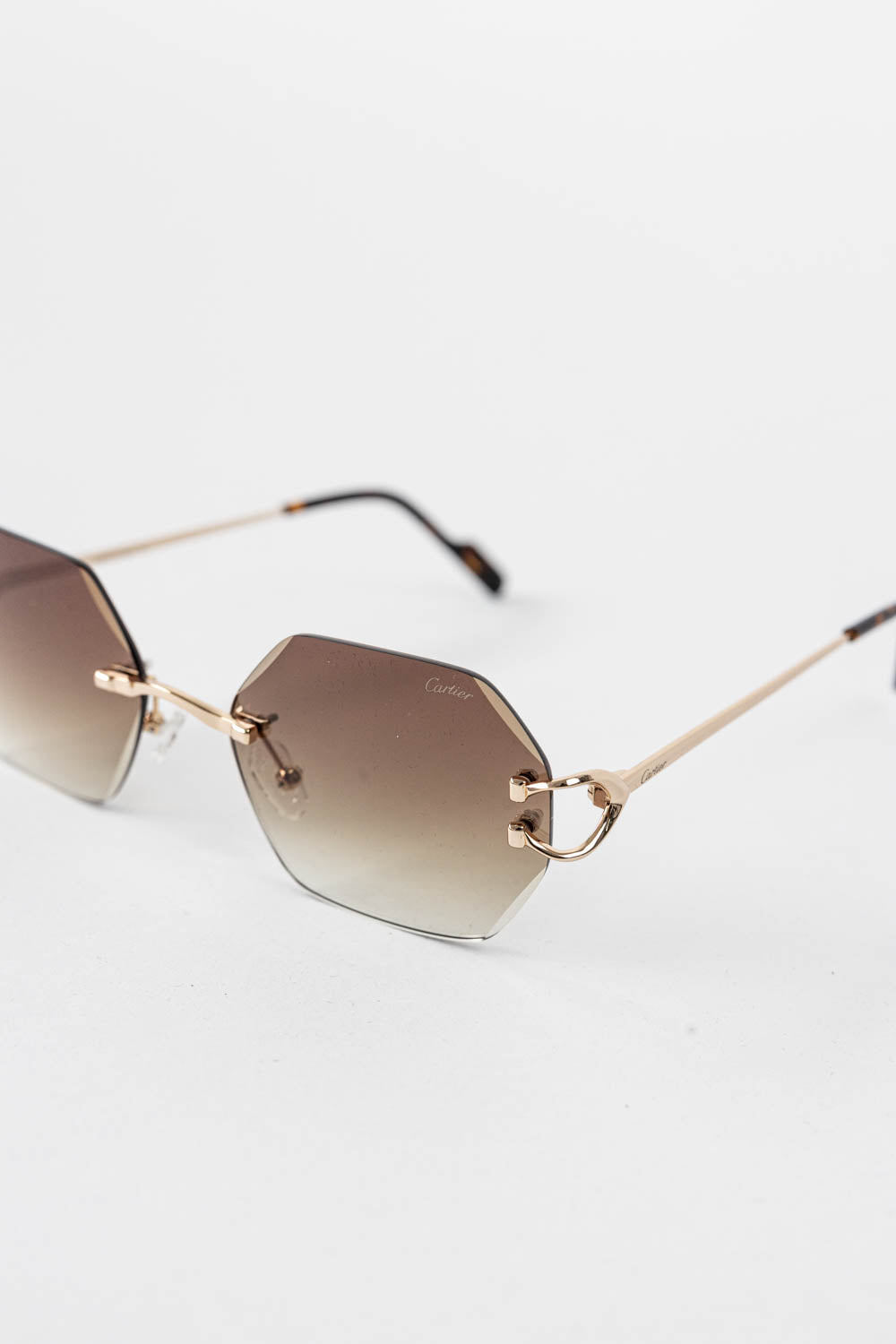 SIGNATURE C DE CARTIER SUNGLASSES / Havanna - Gold
