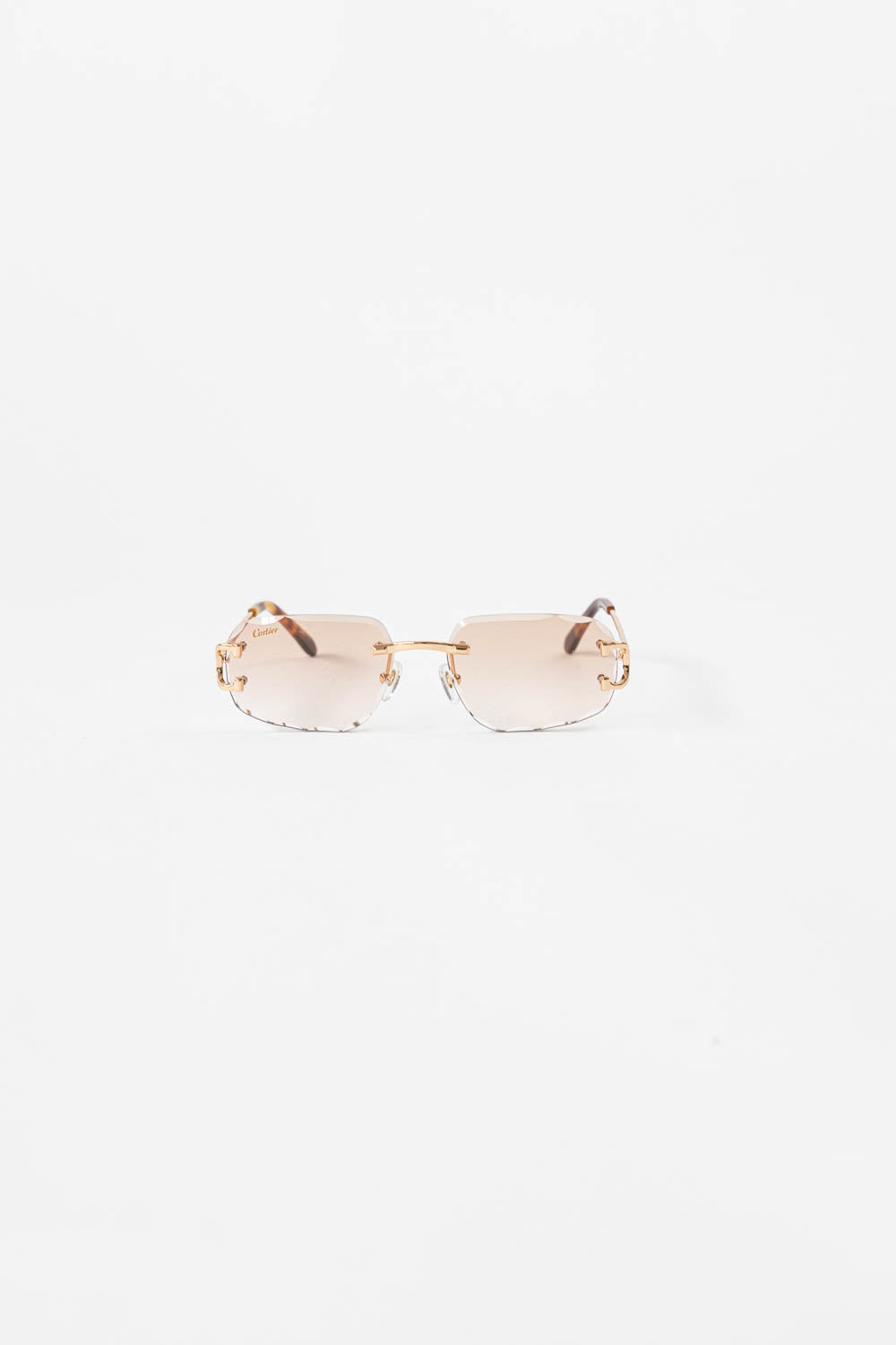 SIGNATURE C DE CARTIER SUNGLASSES / Havanna Cream - Gold