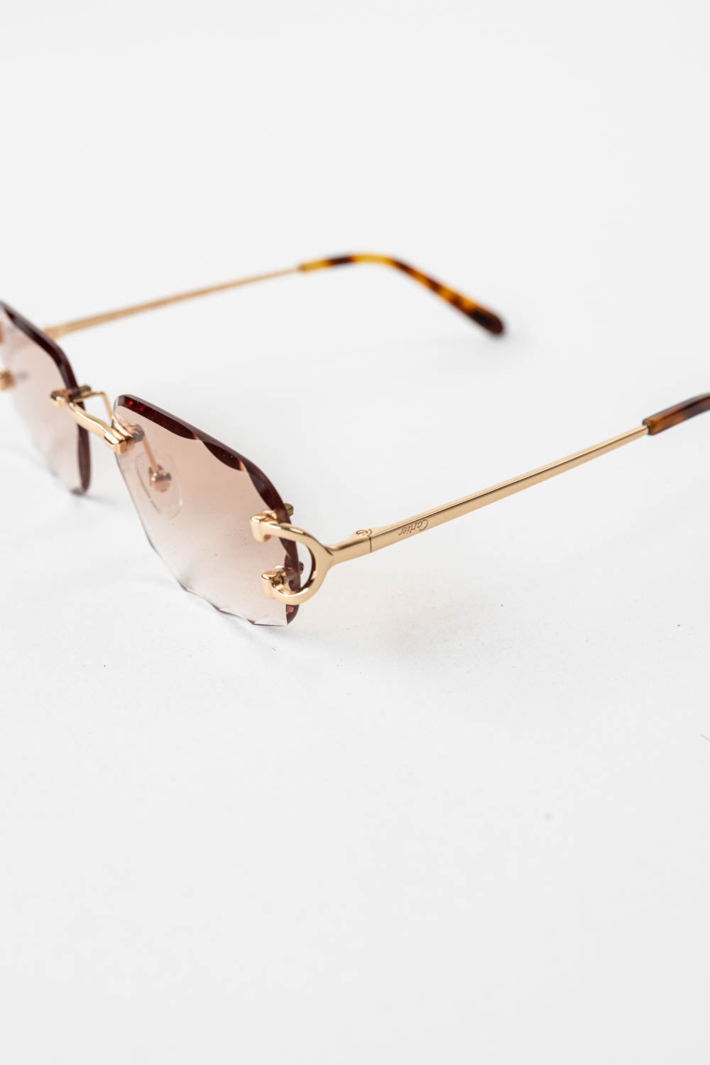 SIGNATURE C DE CARTIER SUNGLASSES / Havanna Cream - Gold