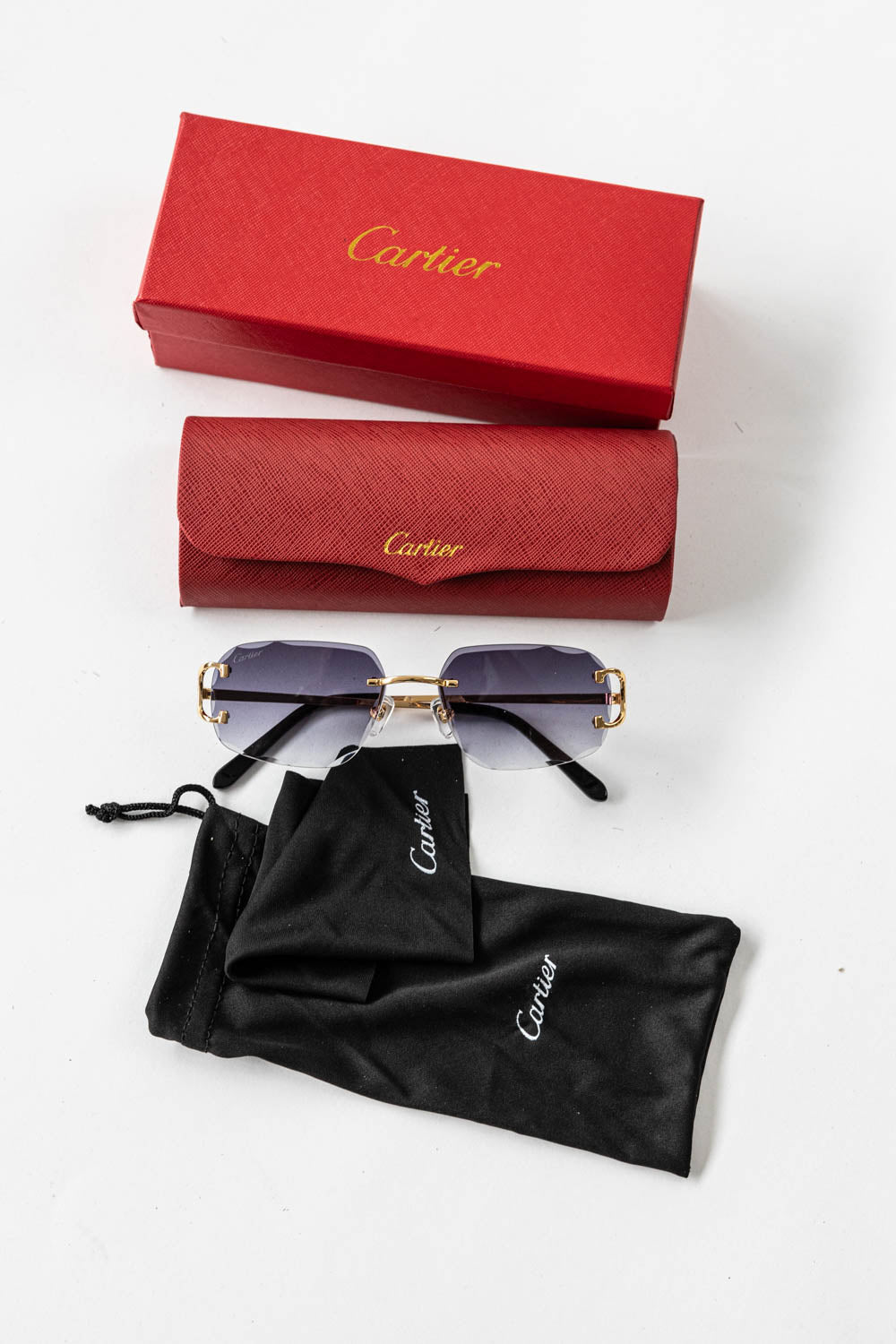 SIGNATURE C DE CARTIER SUNGLASSES / Smog - Gold