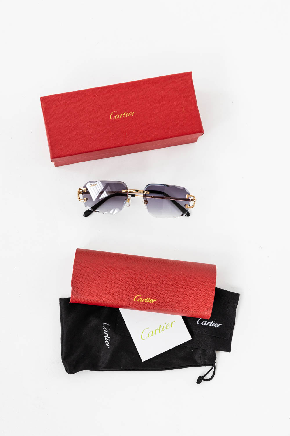 SIGNATURE C DE CARTIER SUNGLASSES / Navy - Gold