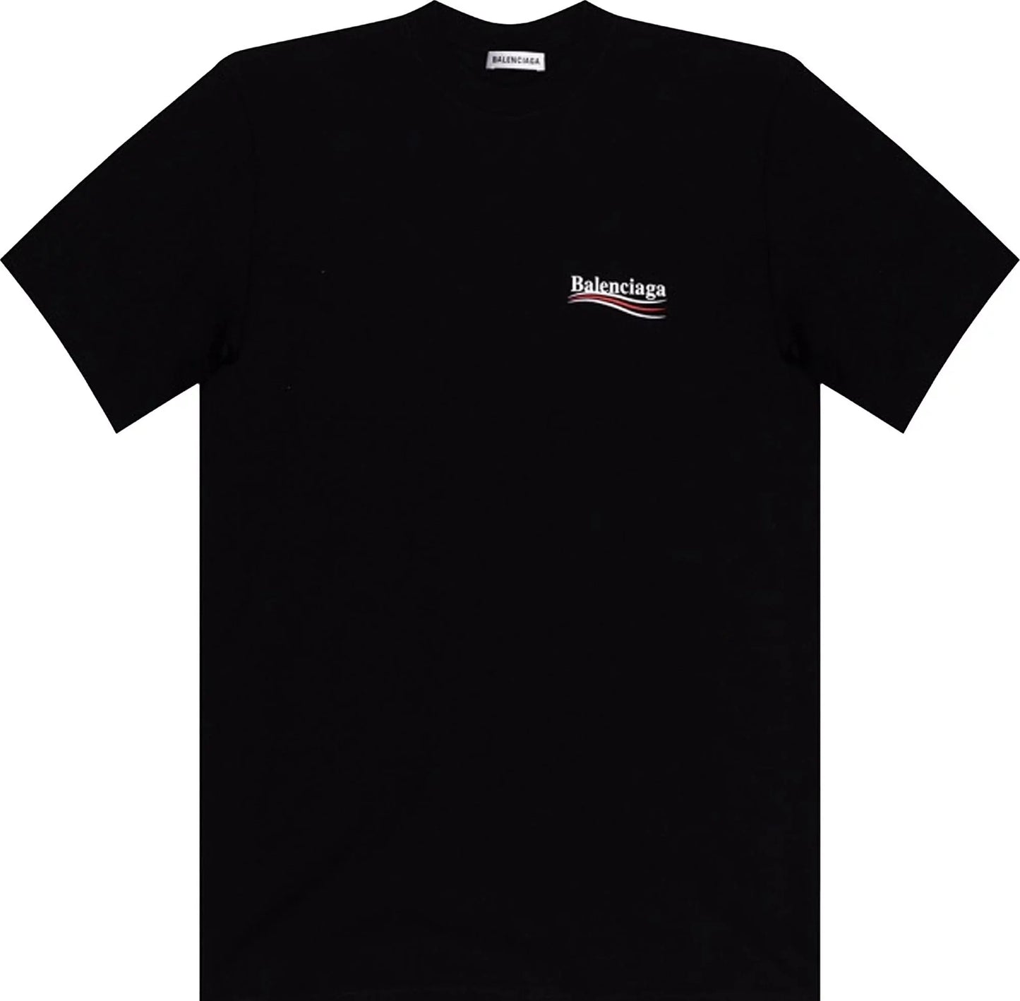 Balenciaga Embroidery Logo T-shirt Black
