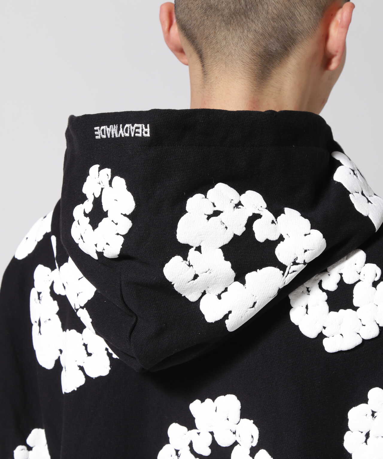 READYMADE x Denim Tears Cotton Wreath Hoodie 'Black/White'