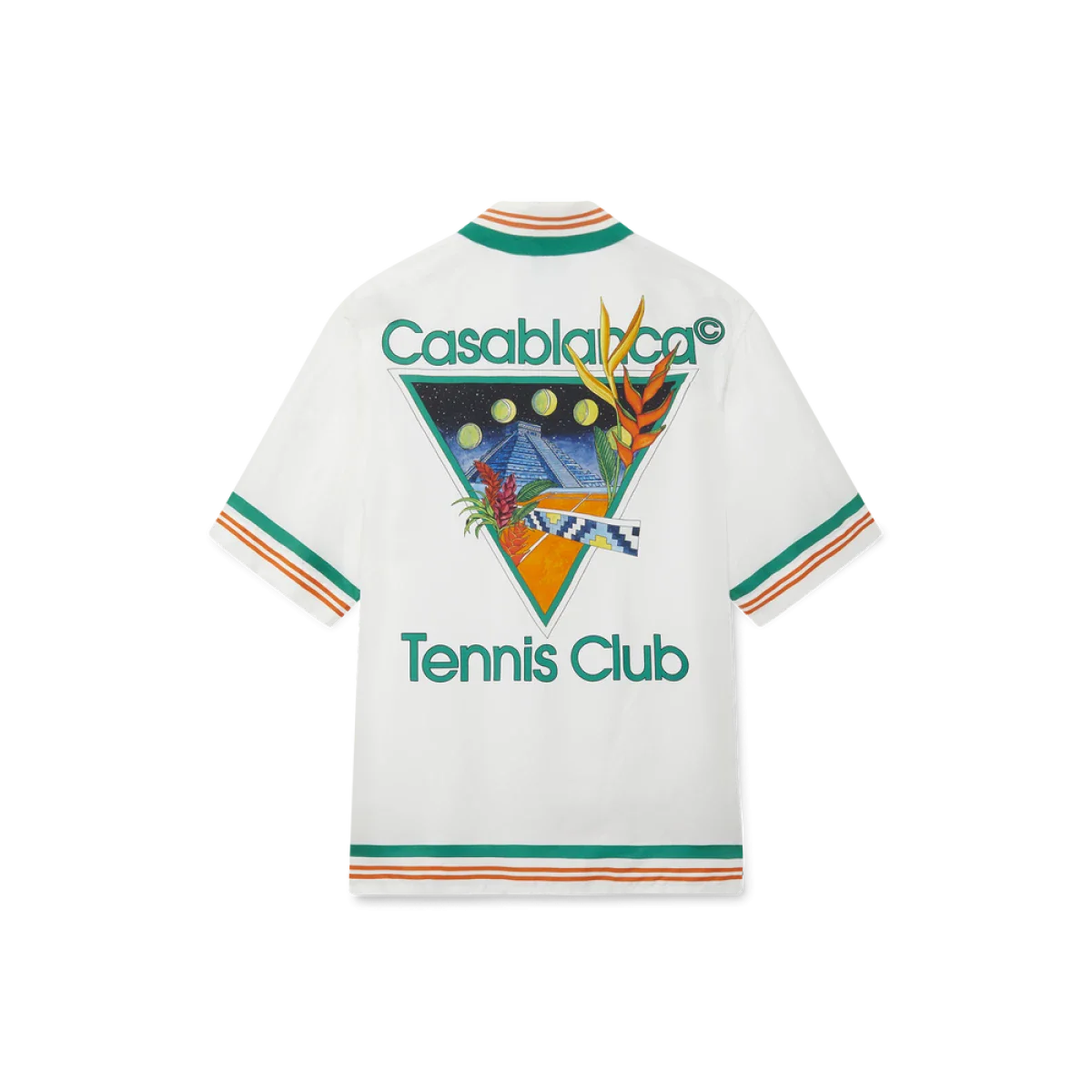 CASABLANCA TENNIS CLUB ICON SHIRT WHITE