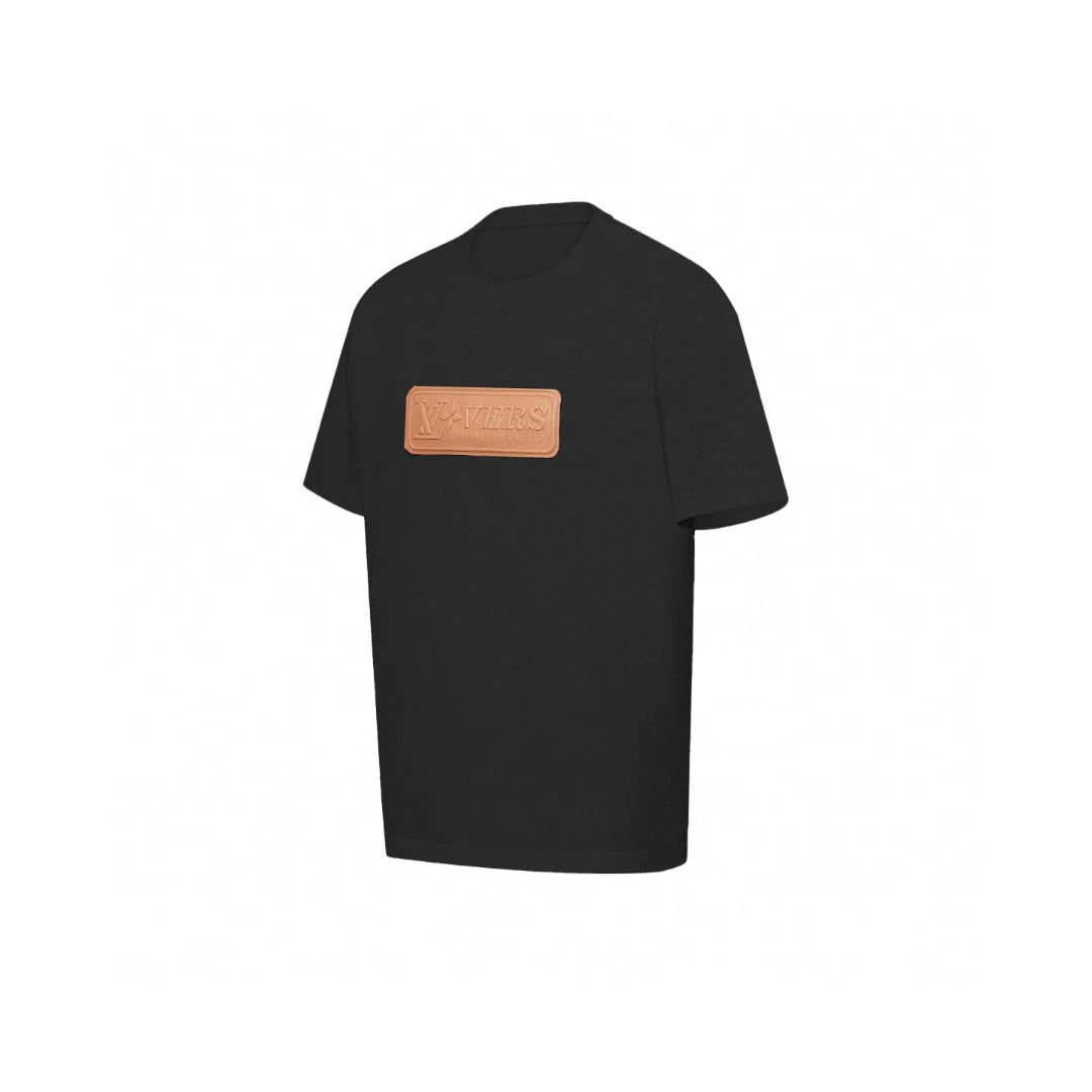 Louis Vuitton VVN Patch Short-Sleeved Cotton Crewneck Black