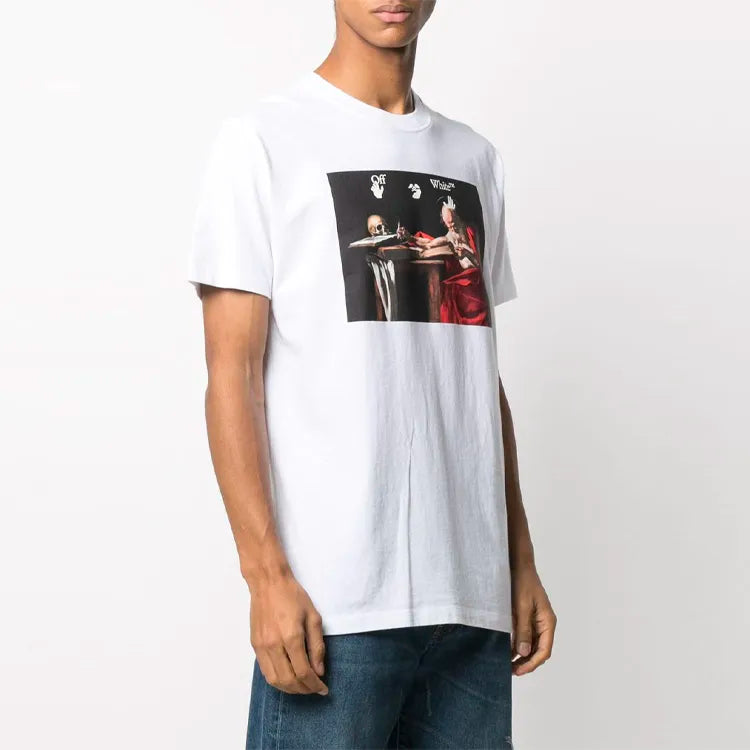 OFF-WHITE Oversized Caravaggio Saint Jerome Writing T-shirt