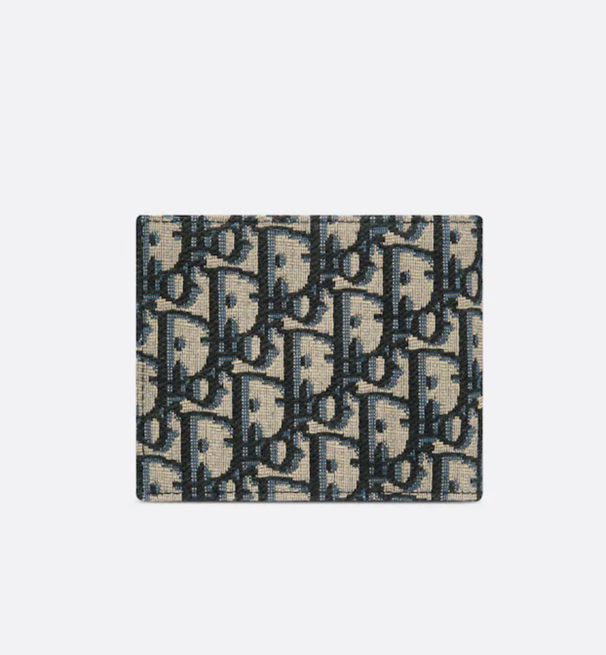 Dior Oblique Jacquard Wallet Beige and Black