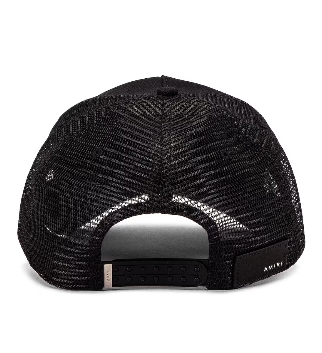 AMIRI 3 Star Trucker Hat Black