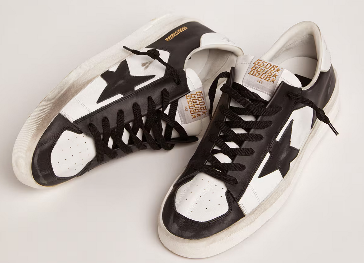 Golden Goose Stardan for men in white and black leather