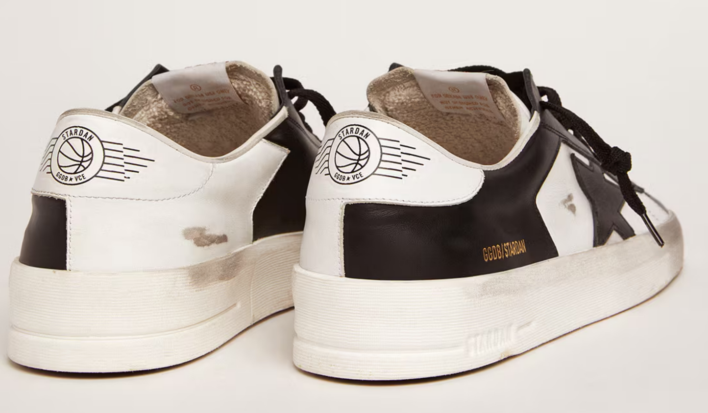 Golden Goose Stardan for men in white and black leather