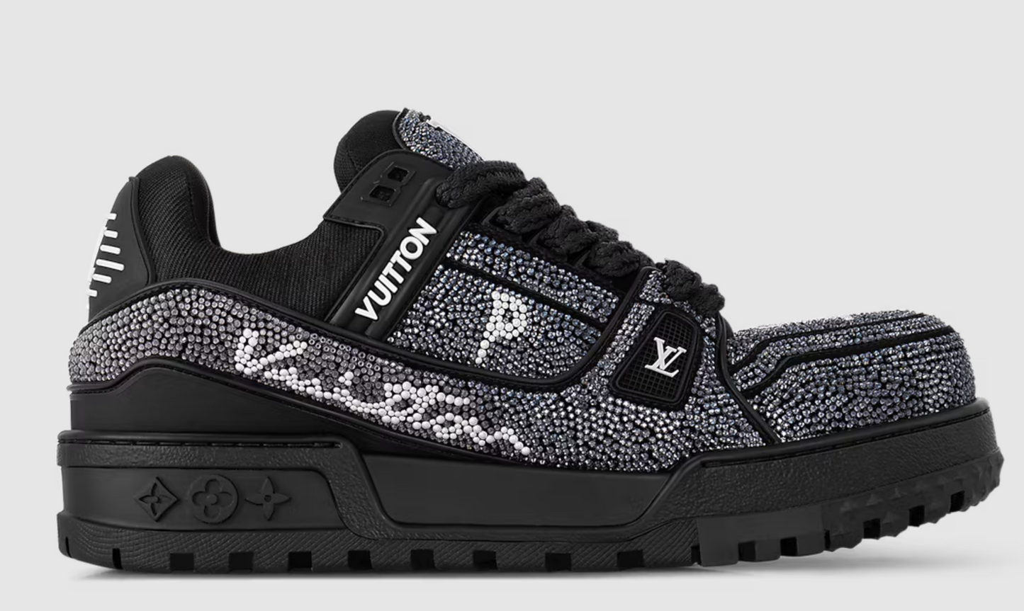 Louis Vuitton LV Trainer Maxi Black Swarovksi Crystals