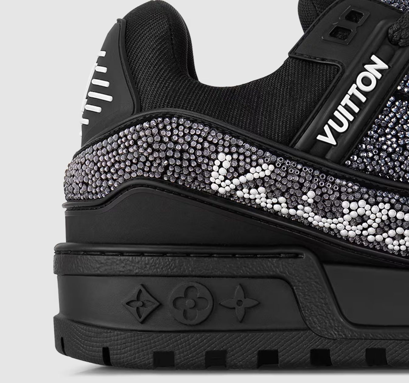 Louis Vuitton LV Trainer Maxi Black Swarovksi Crystals