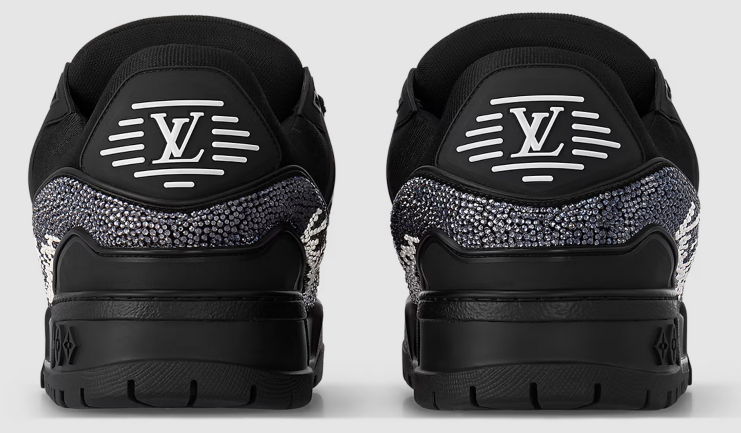 Louis Vuitton LV Trainer Maxi Black Swarovksi Crystals