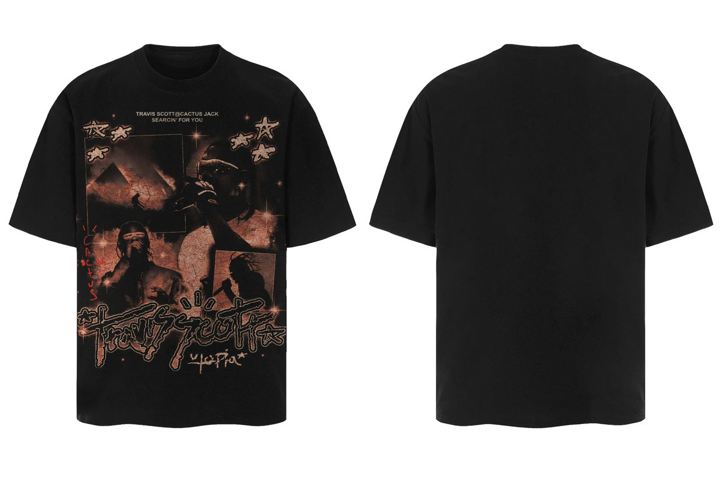 Travis Scott Utopia T Shirt Black