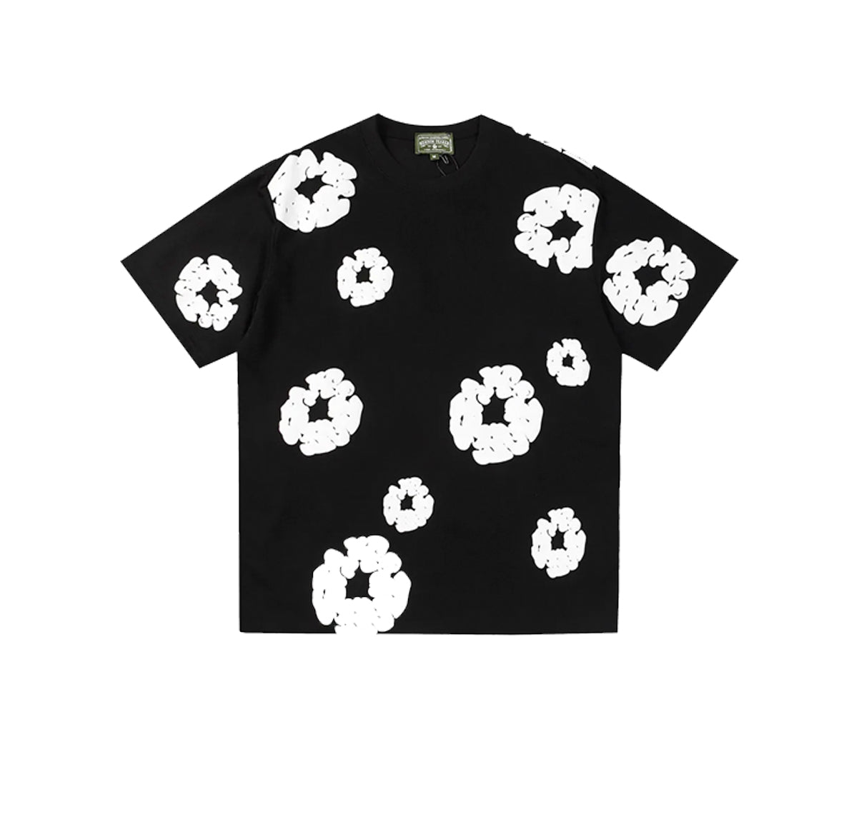 Denim Tears The Cotton Wreath T Shirt Black White