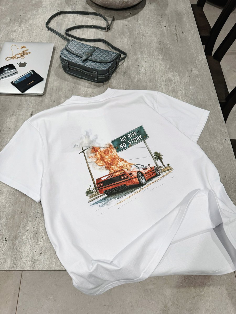 CLUB 1984 Burn Out T-shirt White