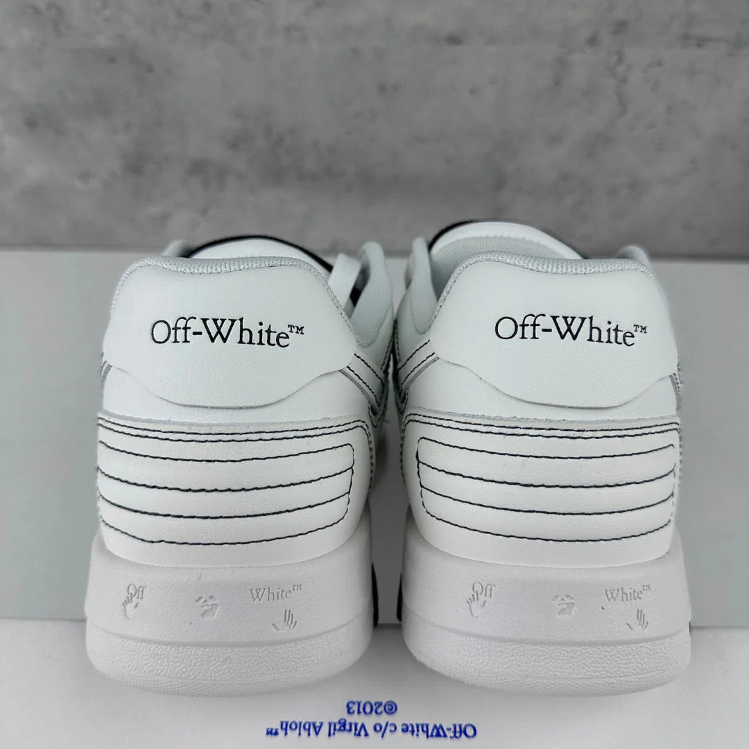 OFF-WHITE Out Of Office Low Tops White Black