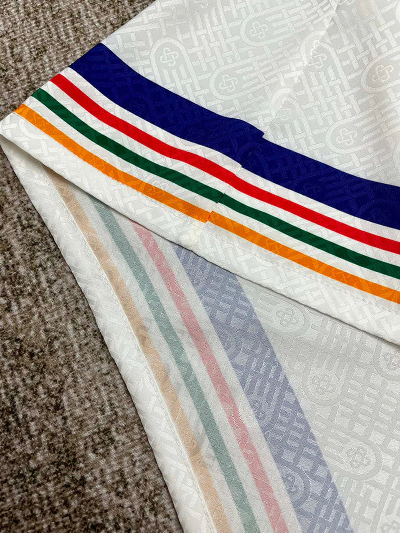 CASABLANCA Tennis Club IconSilk Set Shirt+Short