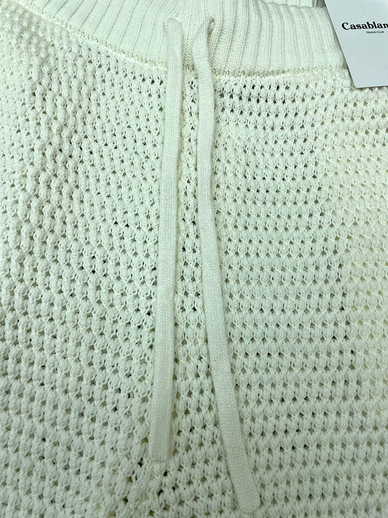 CASABLANCA Tennis Crochet Set Shirt+Short Green