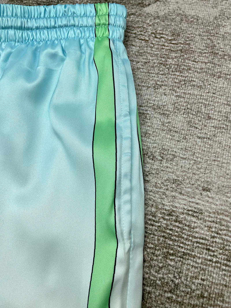 CASABLANCA Cuban Collar Silk Sleeve Casa Sport Set Shirt+Short