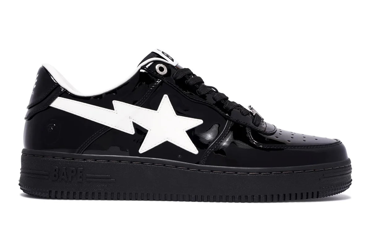 A Bathing Ape Bape Sta #2 Black Patent