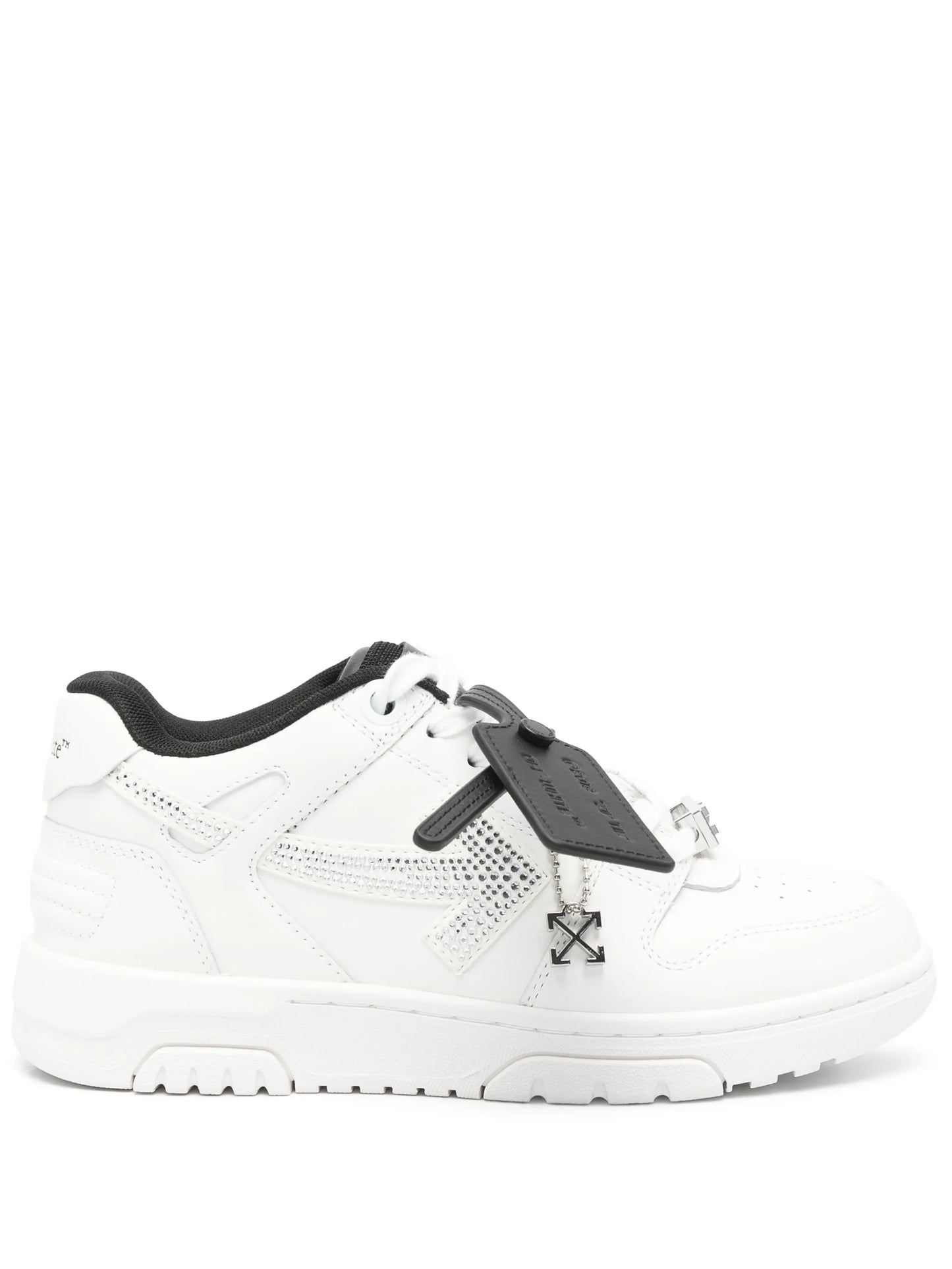 OFF-WHITE Out Of Office Crystal Embellished White
